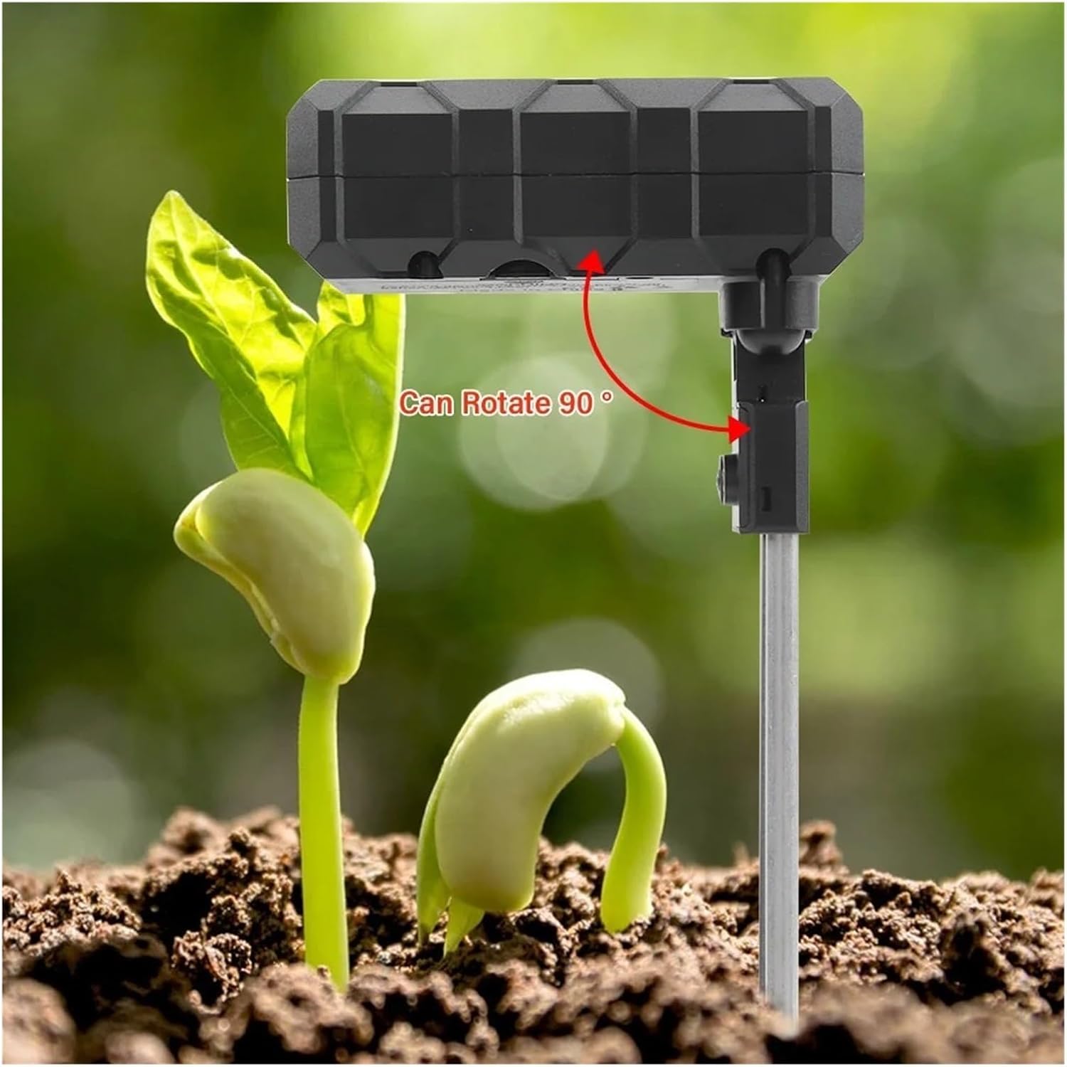 Digital Soil Ph Tester for Gardening - Measures Ph, Moisture, Nutrients, Sunlight, Humidity & Temperature for Indoor & Outdoor Plants