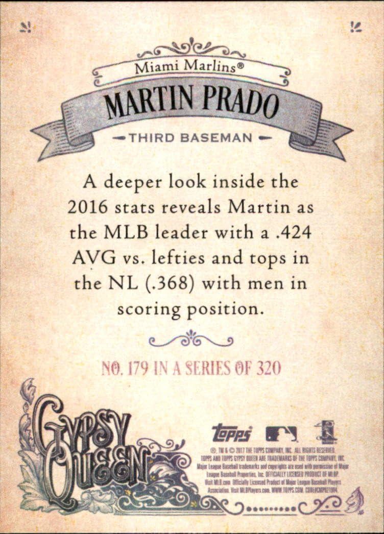 2017 Topps Gypsy Queen #179 Martin Prado Miami Marlins Baseball Card