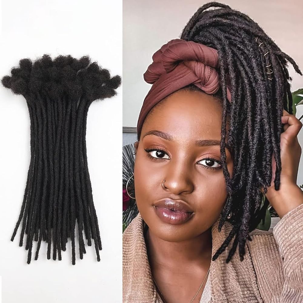 40/mo Finance Halythaway 12 Inch Human Hair Dreadlock Extensions 0