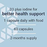 Vista 5 de Life Extension Vitamin D3 with Sea-Iodine™, 125 mcg (5000 IU) – Immune Support, Bone Health, Thyroid Health – 1 Daily, Gluten-Free, Non-GMO – 60