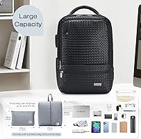ECOSUSI Sac Cartable Femme Sac a Dos Ordinateur Portable Femme 15.6