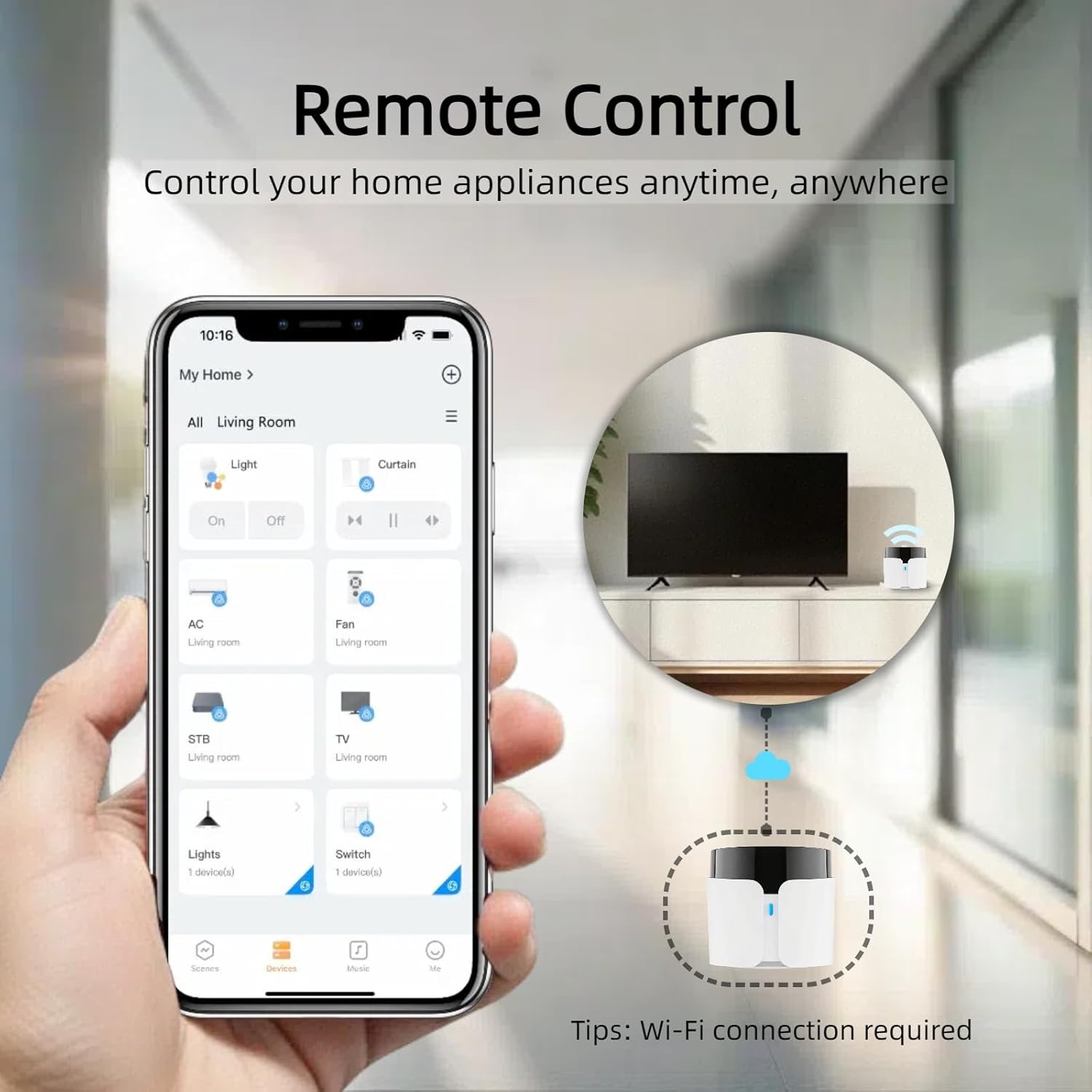BroadLink RM5plus Smart Infrared Remote, All-in-One Universal Control Hub with Wi-Fi & IR, Voice Control via Alexa & Google Home for TV/AC, Remote Control, Timers & Scenes 5 71DU7PcoINL. AC SL1500