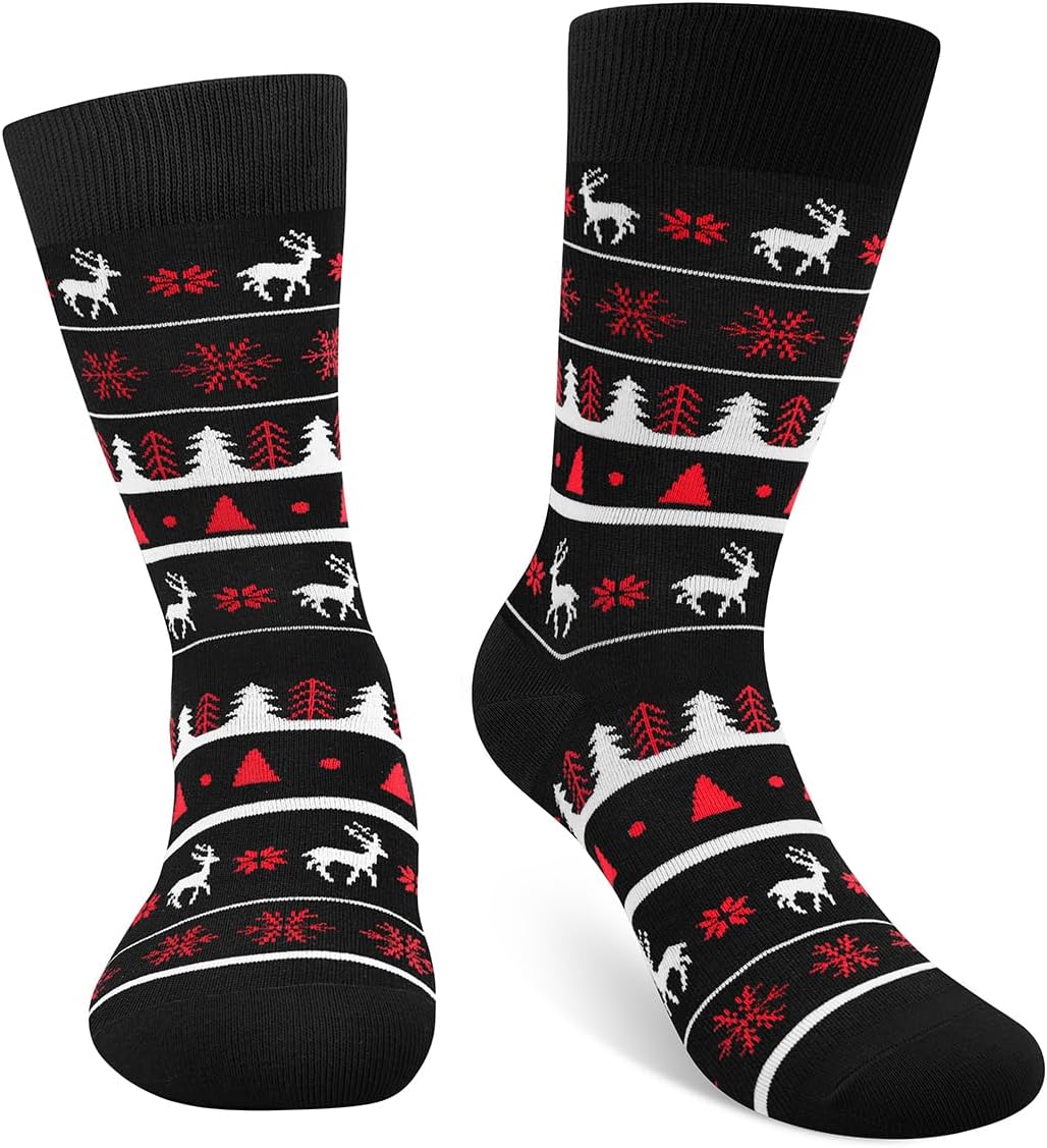 Funny Christmas Socks for Men Women Teens Boys - Novelty Funky Socks - Fun Xmas Gifts Ideas Stocking Stuffers