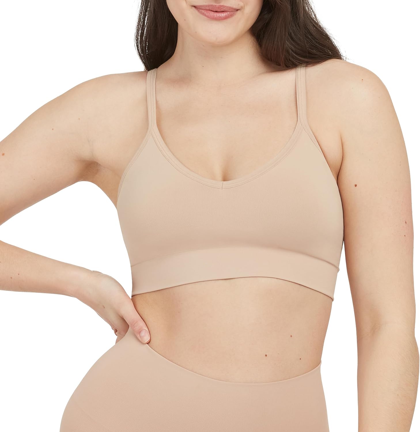 SPANX SPANXsmooth EcoCare Seamless Shaping Longline Bralette - Comfortable Everyday Bralette - Women's Bra with No Underwire