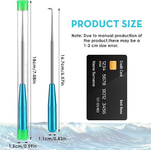 Miniatura 3 de TIESOME 4 piezas de herramientas de extracción rápida de anzuelos de pescado, gancho de pesca, extractor de anzuelos de seguridad, dispositivo de
