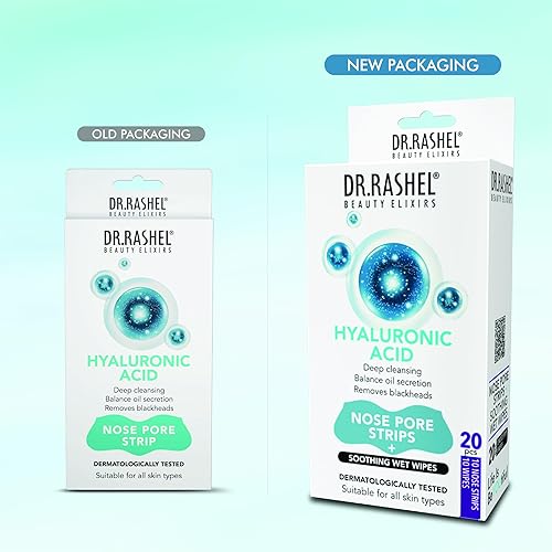 Miniatura 8 de DR.RASHEL Tiras hialurónicas de poros nasales para limpieza de poros, eliminación instantánea e indolora de puntos negros  Tiras eliminadoras de