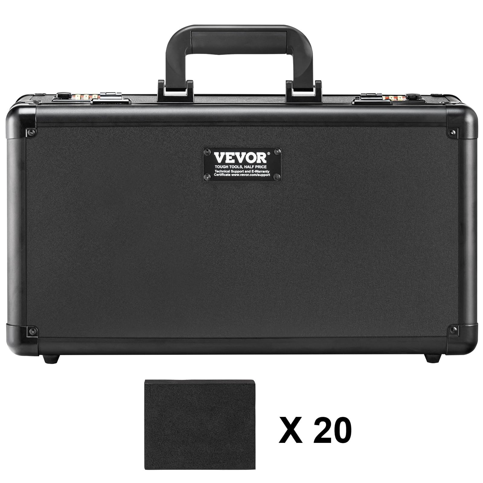 VEVOR Boîte de rangement pour cartes gradées, 4 emplacements, étui de transport pour cartes de sport gradées, séparateurs en mousse, verrou à code, pour 120 PSA, 84 BGS, 96 SGC cartes, 428 top loaders