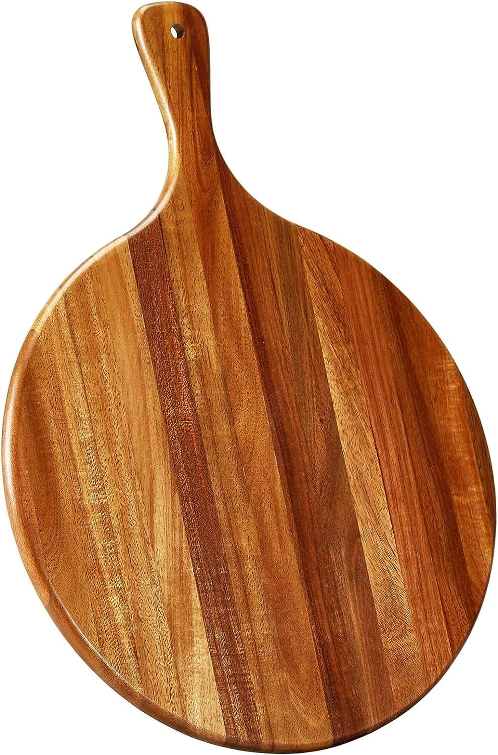 Webbs Accacia Wood Chopping Board, Cutting Board Vegetable Board Platter for Kitchen, Vegetable, Pizza, Meat and Fruits, Round Shape - 12X8 inch (B0D9XWKS75) Amazon Price History, Amazon Price Tracker