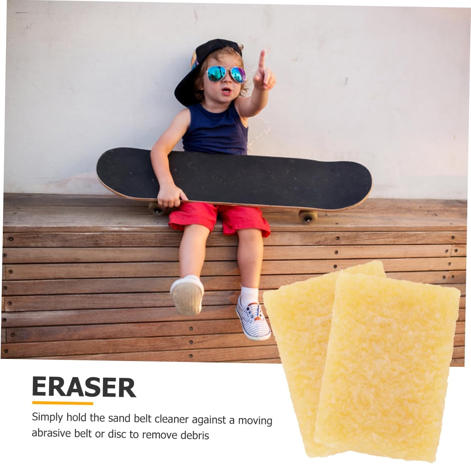 10pcs Skateboard Eraser Rubber Cleaning Tool for Sandpaper Abrasive Cleaner for and Skateboards