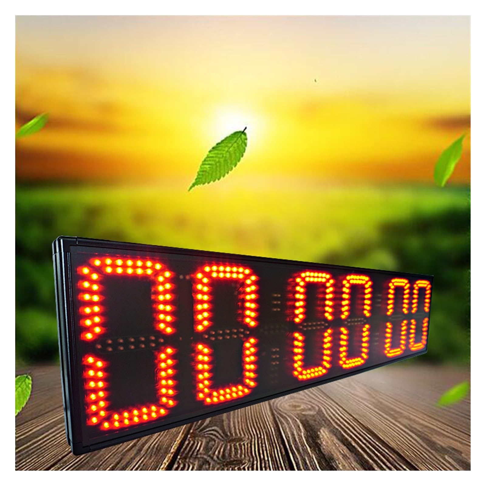 CVFRDD LED Countdown Clock, Semi-outdoor Double Side 8inch Height Character Red Color Hours,minutes And Seconds LED Clock (HST6-8R)(HST6-8R)