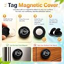 Magnetic GPS Tracker Cover Case with Strong Magnet & Adhesive Velcro, Waterproof Protective Holder for Car, Bike, Luggage, Backpack, Keys & Vehicle Tracking Device, Pack of 2 gallery image
