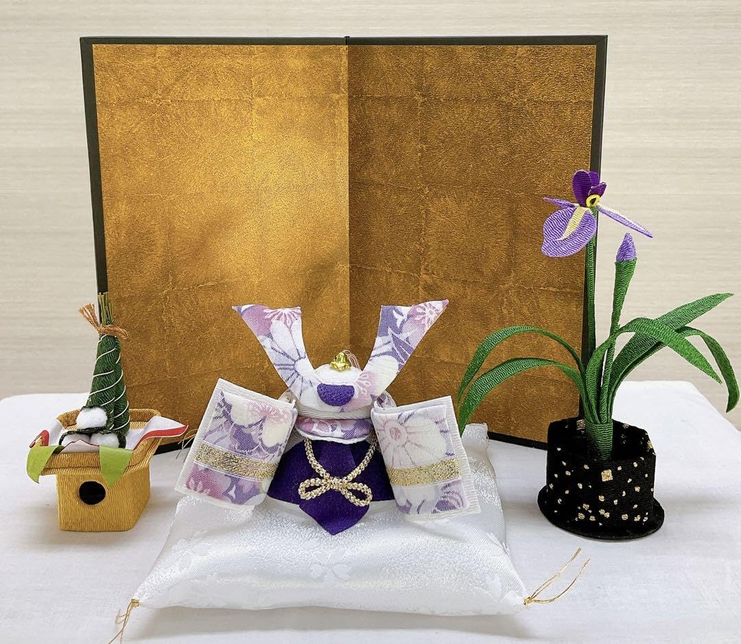 Amazon | 五月飾り花菖蒲＆三宝ちまき子どもの日 ちりめん 初節句 端午
