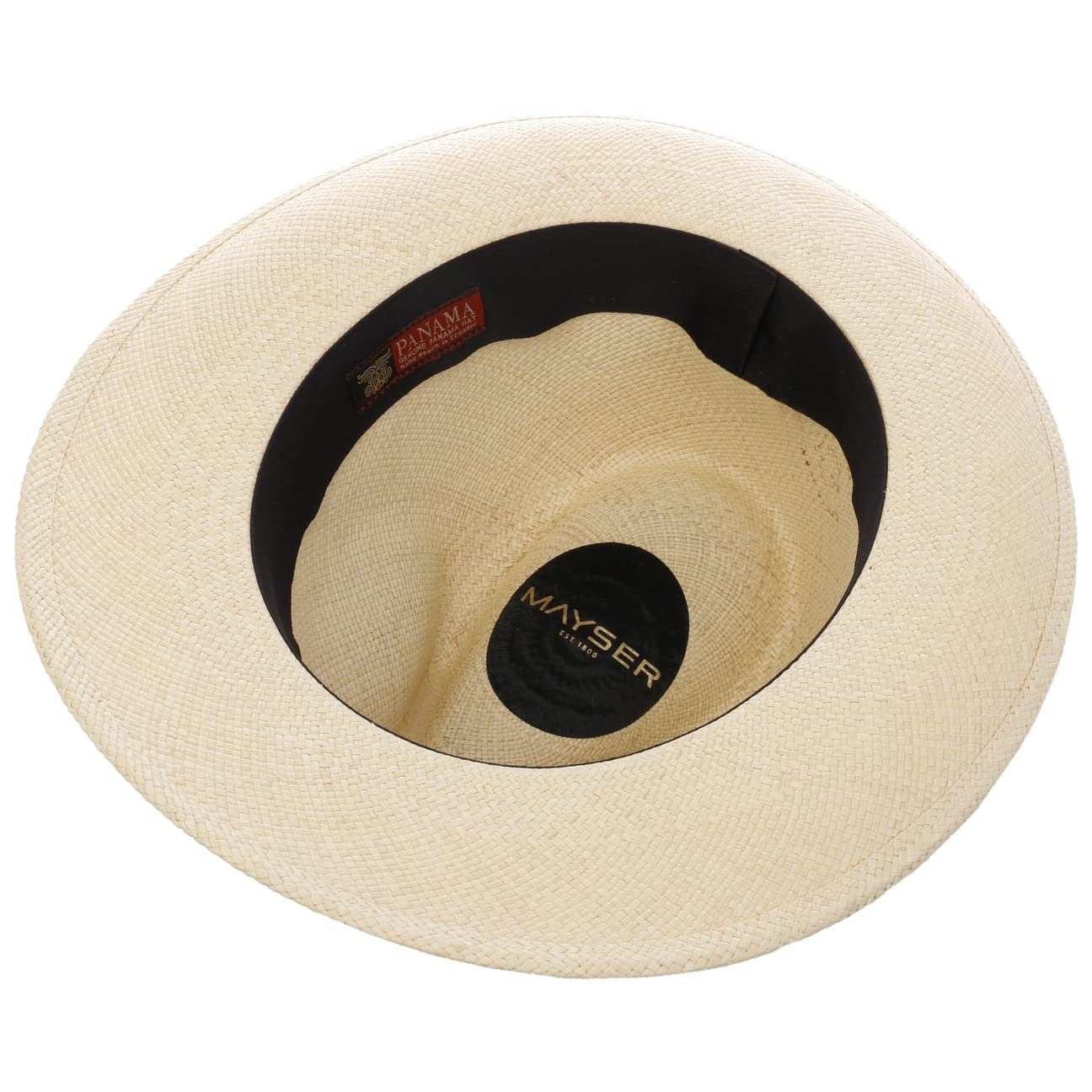 Mayser Albenga Sombrero Trilby de Paja Panama Proteccion UV 80 Hecho en UE Hombre Primavera Verano
