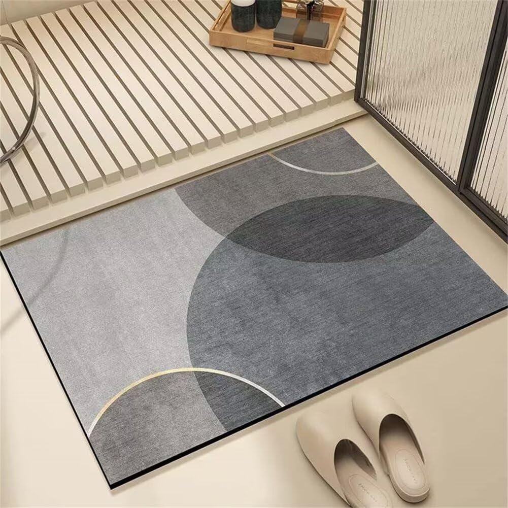Alfombrilla de baño Antideslizante y Absorbente, Alfombrilla de Ducha superabsorbente de Secado rápido, Alfombrilla de baño Lavable para baño, Fregadero de Cocina y Entrada, Revestimiento de