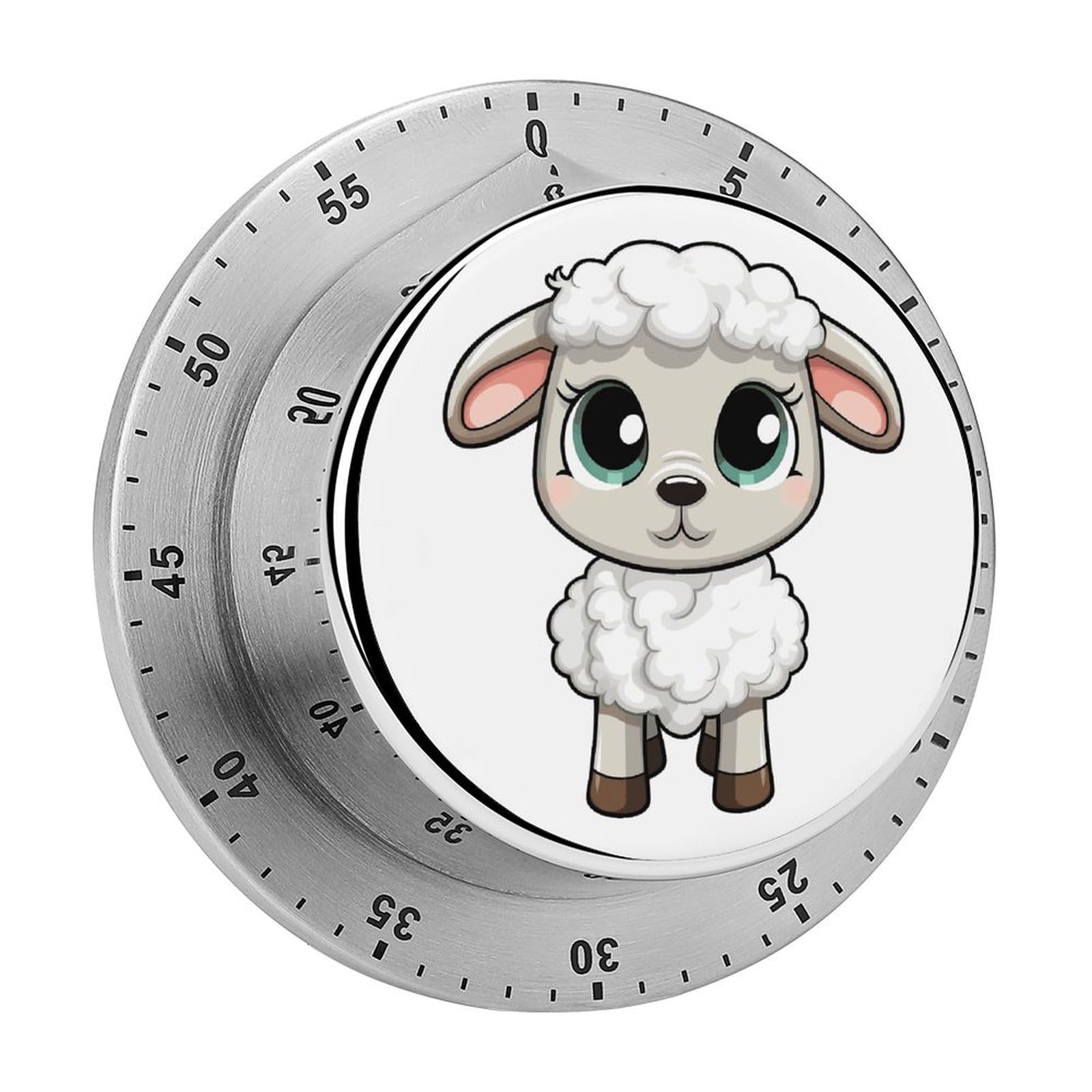 Lamb Printed Waterproof Christmas Timer with Loud Alarm Outdoor Timer for Cooking Exercise Baking