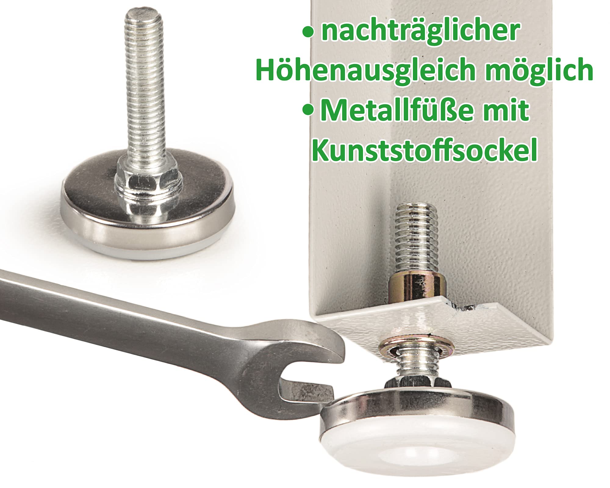 Ondis24 PRO Werkbank Finn 60cm Werktisch aus Metall mit 1 Tür 2 Schubladen und Aluminiumgriffen Schwarz Grau Arbeitshöhe 95cm wählbare Arbeitsplatte (Buche)