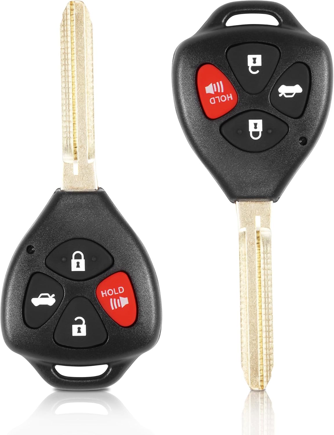 VOFONO Replacement Remote Key Fob Fits for Toyota Camry 2007 2008 2009 2010 2011/Corolla 2009-2010 Keyless Entry Remote Control FCC ID: HYQ12BBY, 89070-06232(Pack of 2)