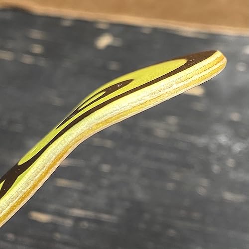 Miniatura 4 de Yllo Diapasón completo de madera de 5 capas de 3.937 in x 1.299 in con camiones mejorados de 1.260 in, tuercas de bloqueo, ruedas CNC