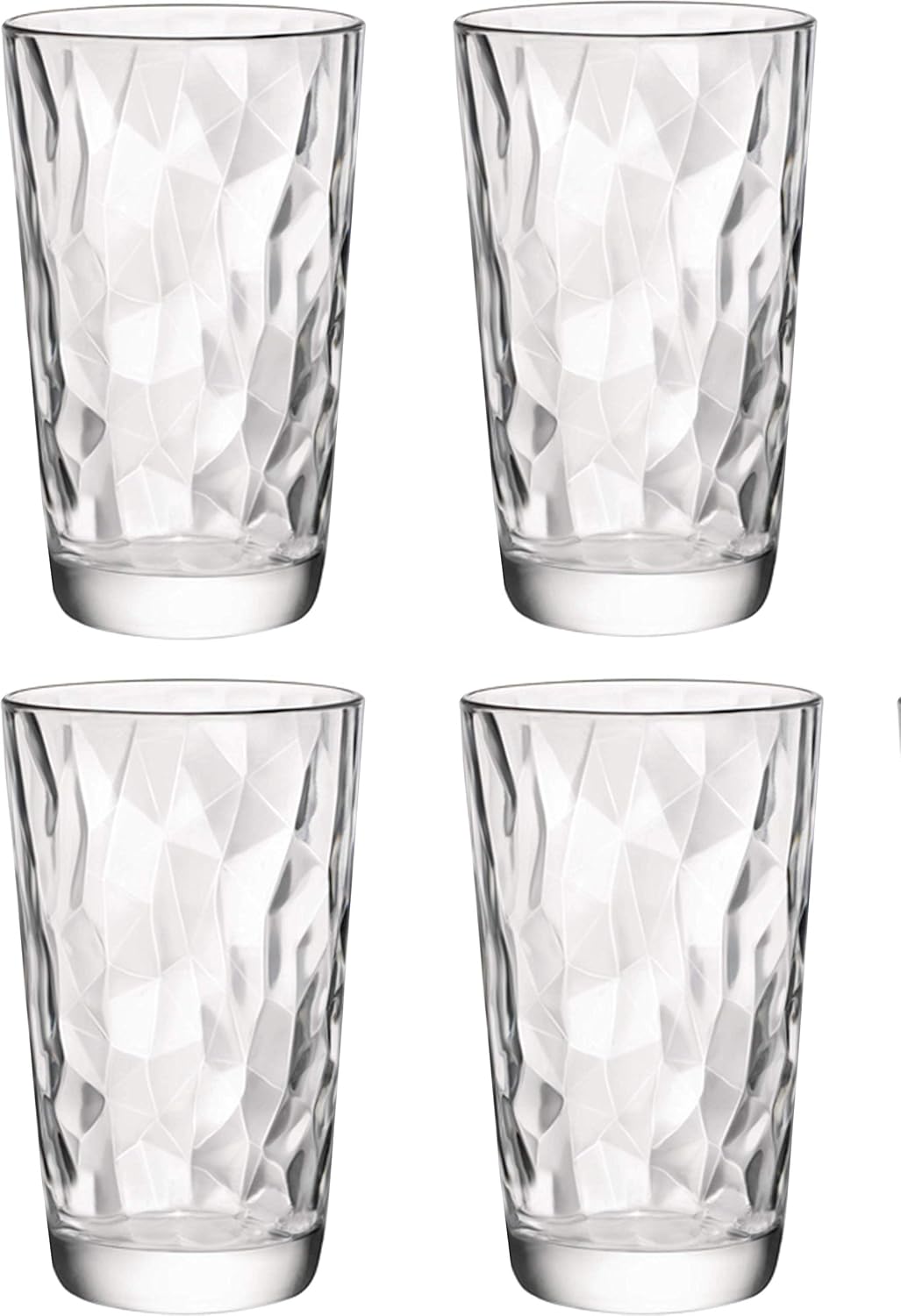 Exclusive Discount 80% Offer Circleware Cabrini Highball Tumbler Drinking Glasses, Set of 4, Kitchen Heavy Ice Tea Beverage Cups Glassware for Water, Beer, Juice, Bar Liquor Farmhouse Decor, 15.7 oz, Clear