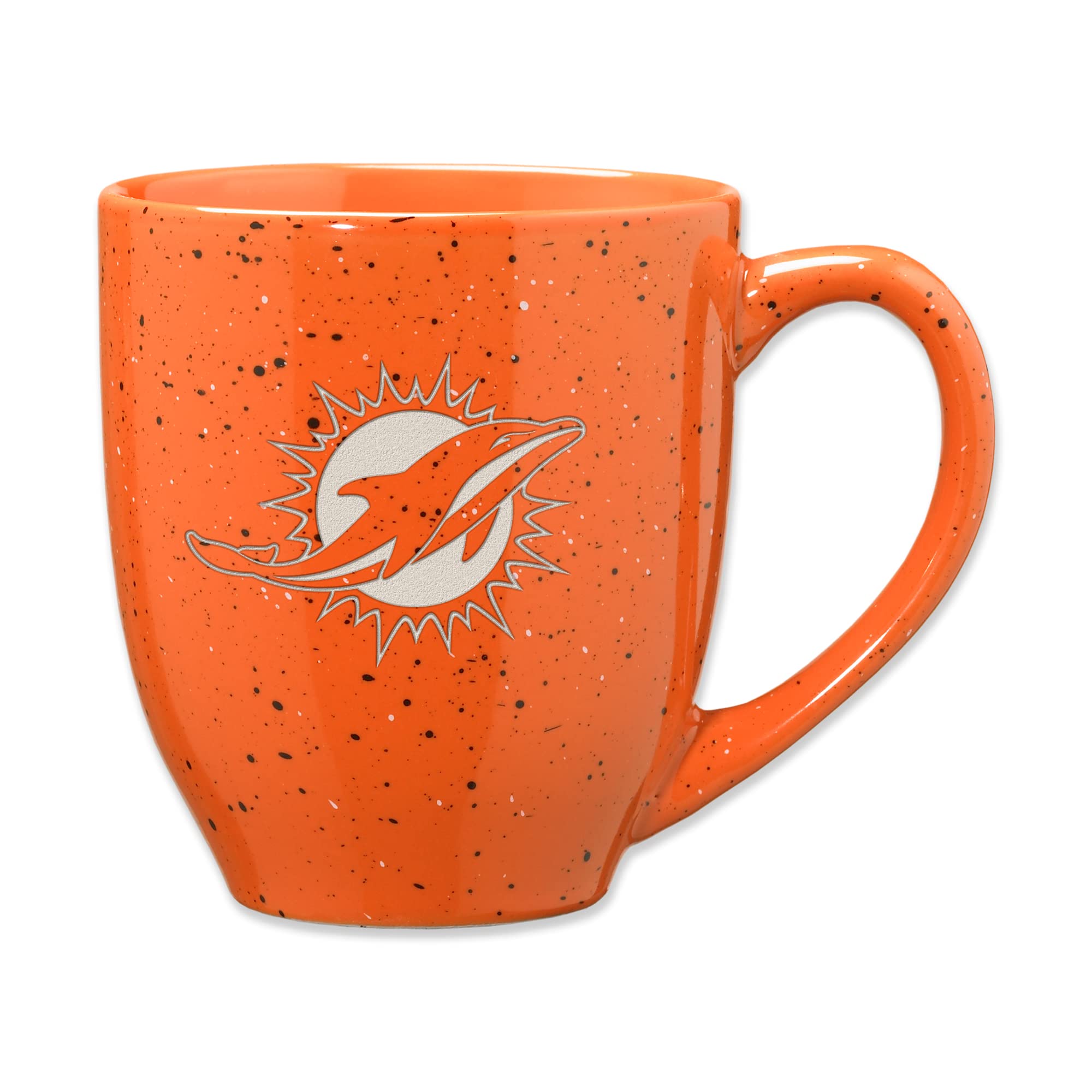 Rico Industries NFL Football 16 oz Team Color Laser Engraved Speckled Ceramic Coffee Mug