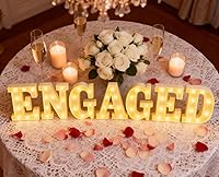 Vista 6 de 4 letras blancas cálidas con luz LED para bebé, perfecto para baby shower, cumpleaños, hogar, dormitorio, cuarto de bebé, decoración de pared