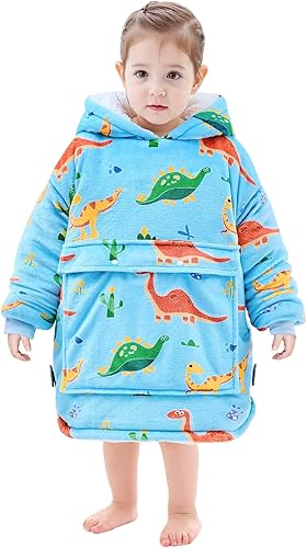 Miniatura 14 de yescool Manta de vestir con capucha para niños, regalos de cumpleaños para niñas adolescentes, para niños de 8 a 15 años, sudadera de gran