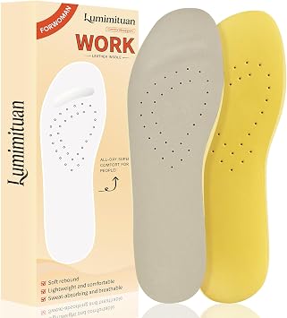 Womens Shoe Insoles for Hey Dude Wally Replacement, Light-Weight Work Shoe Insoles Comfortable Memory Foam Footwear Inserts for Women, Comfortable & Light-Weight US W7/EU38