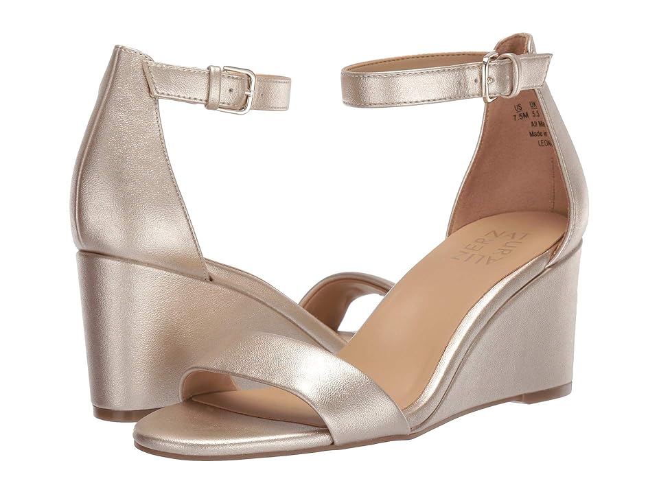 

Naturalizer Leonora (Champagne) Women's Wedge Shoes, Gold