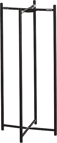 Miniatura 3 de Amazon Basics Soporte redondo de metal de dos niveles, negro