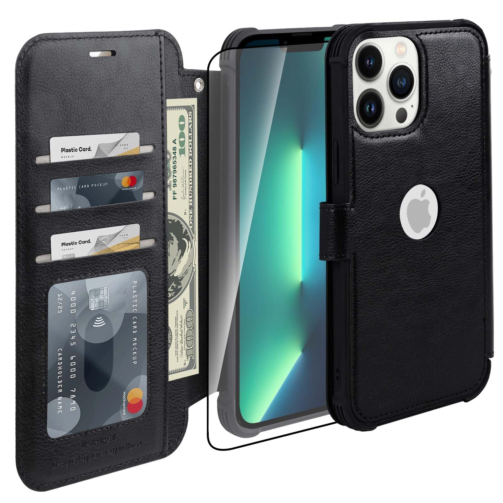 Amazon.com: VANAVAGY Compatible for iPhone 13 Pro Wallet Case for