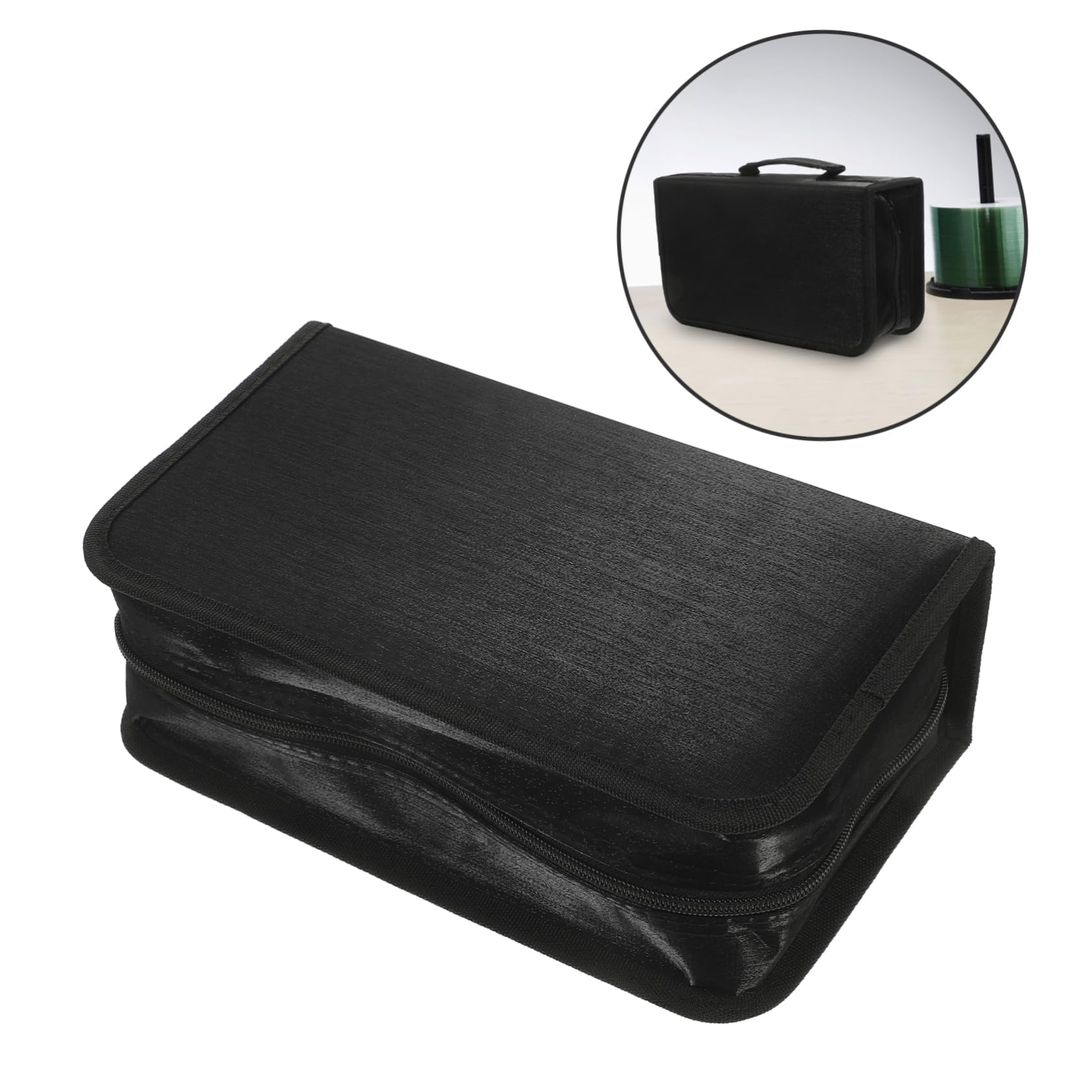 ULTECHNOVO 3piezas Estuche CD Capacidad Funda De Almacenamiento Portátil para y DVDs Organizador Compacto y Ligero Protección Eficaz contra Arañazos para Viajes y Hogar
