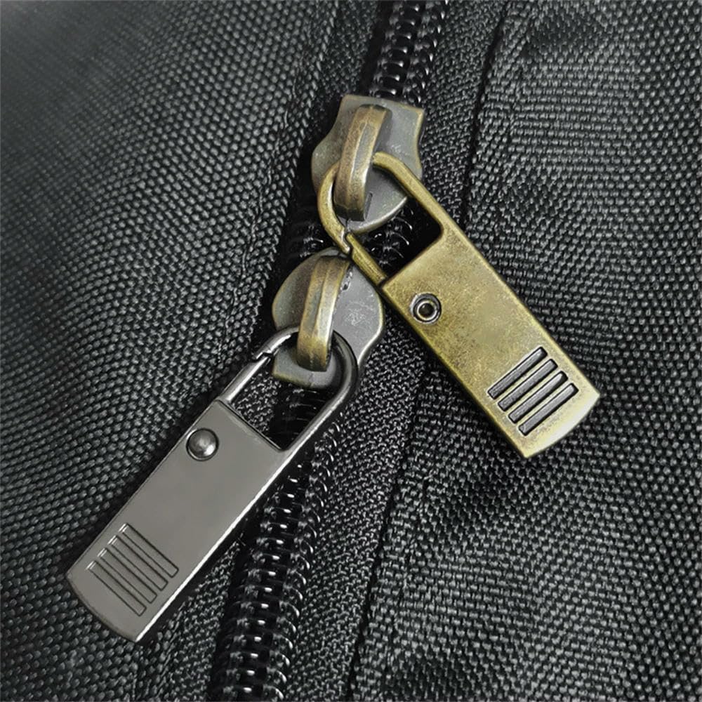 100 Uds tirador de cremallera de repuesto tirador de cremallera instantáneo desmontable para equipaje ropa mochilas abrigo DIY costura cabeza de cremallera-aleatorio