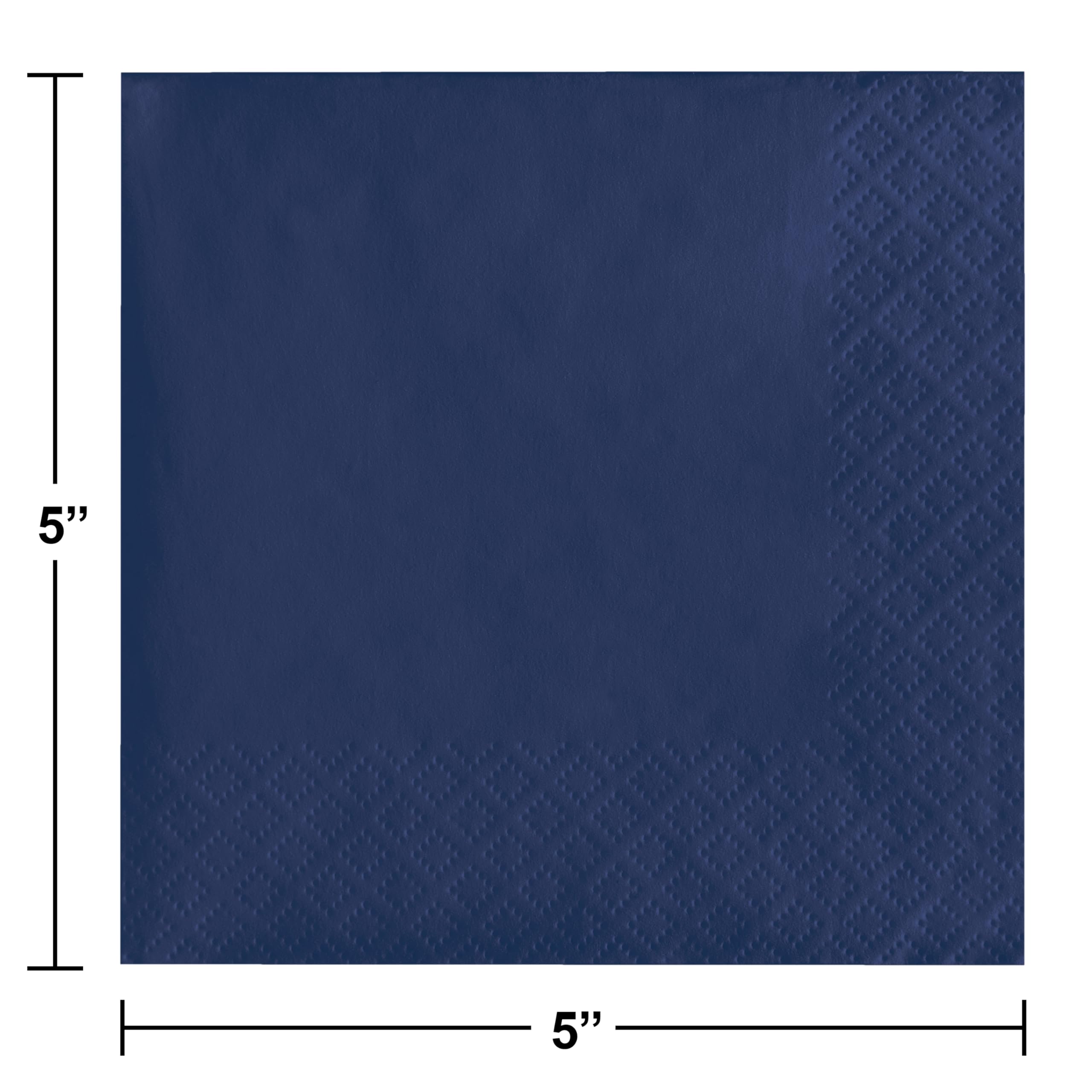 Creative Converting 571137B - Servilletas de papel de 3 capas, color azul marino