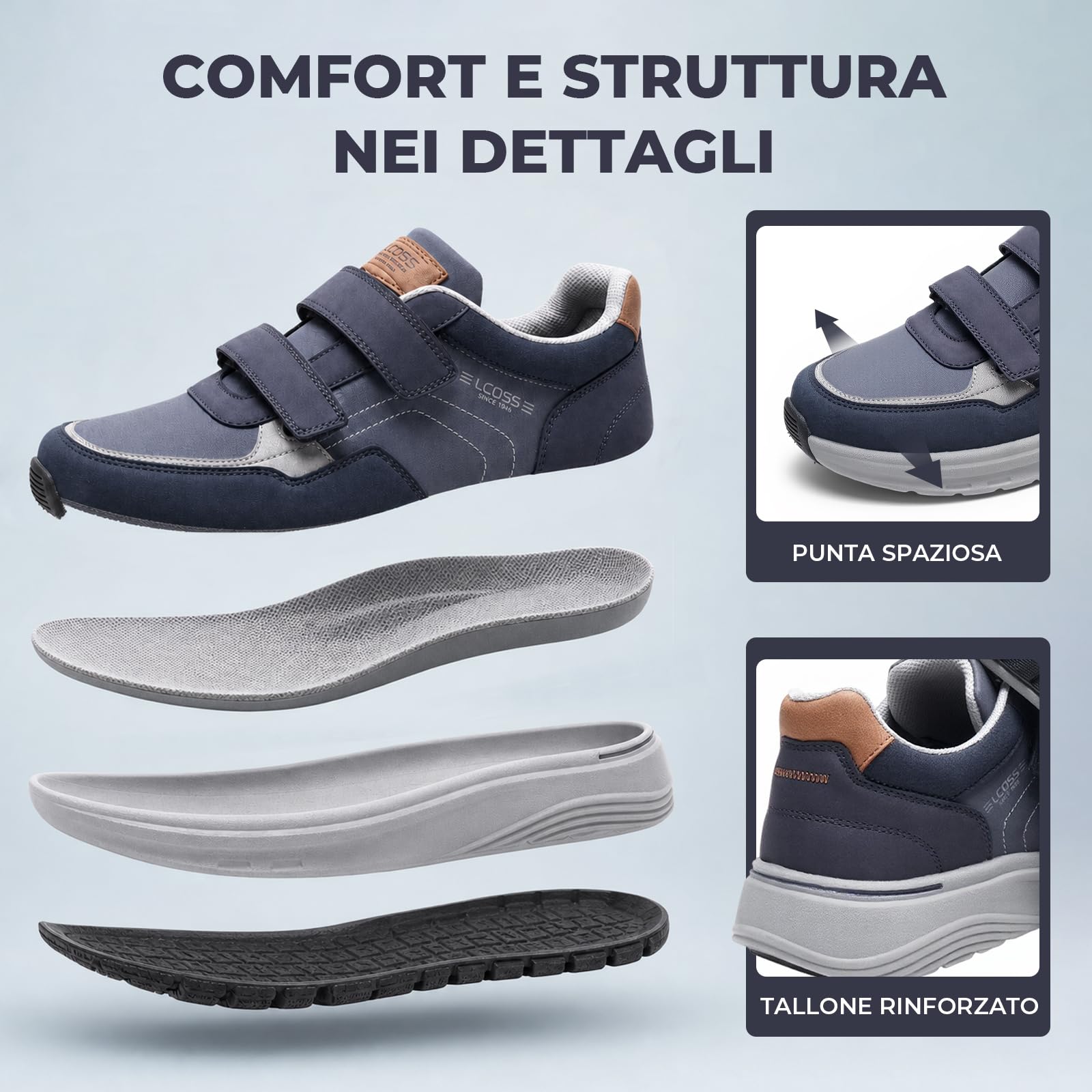 Męskie trampki z zapięciem na rzep amortyzowane buty do biegania lekkie buty sportowe oddychające buty do biegania na ulicę buty