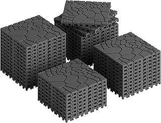 Rovibek 44 PCS Interlocking Deck Tiles, 12