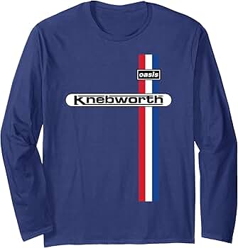 トップス Oasis x 10C KNEBWORTH 1996 BIG L/S TEE バンドT”好き必見、OASIS伝説のライブがデザインされたコラボ