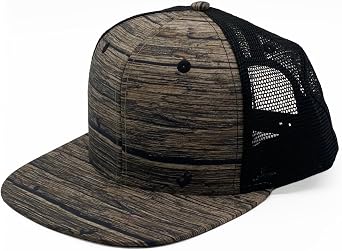 SFWPC MESH Flatbill Serge Wool Wood Print Bill Snapback 6 Pack
