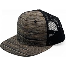 SFWPC MESH Flatbill Serge Wool Wood Print Bill Snapback 6 Pack