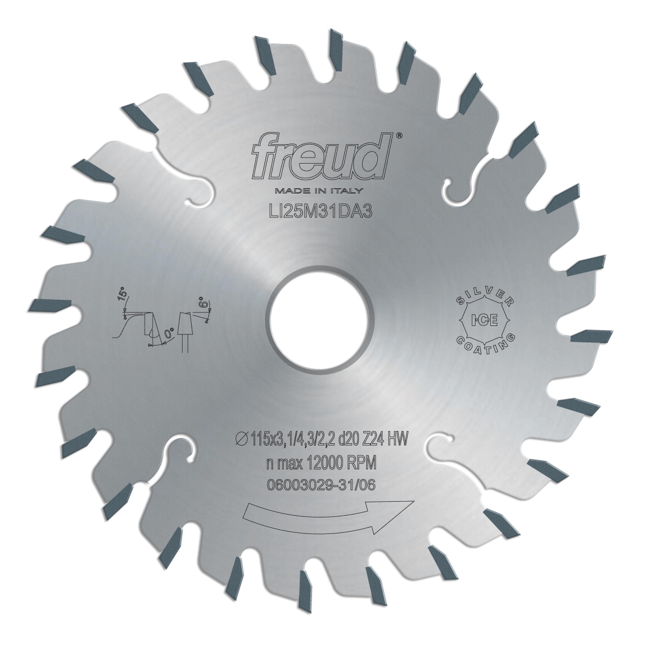 Freud LI25M28EA3: 120 mm x 24 denti conici