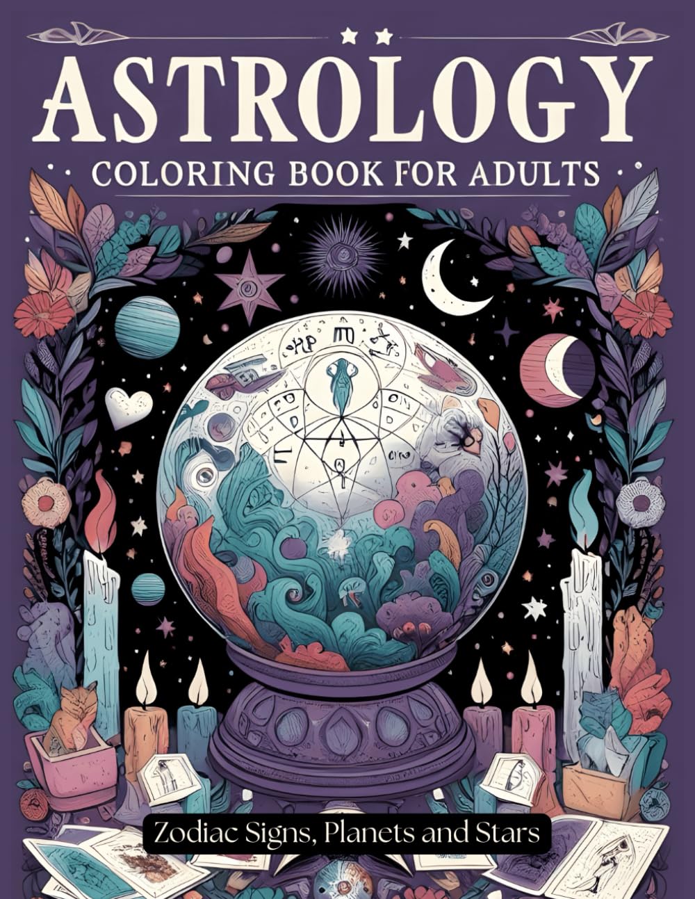 Astrology Coloring Book for Adults: The Cosmic Cafe