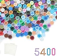 Vista 6 de 2800 piezas de ladrillos de píxel, placas redondas 1 x 1 – 28 colores de bloques de construcción piezas y piezas – Pixel Arts Dots Kit de accesorios