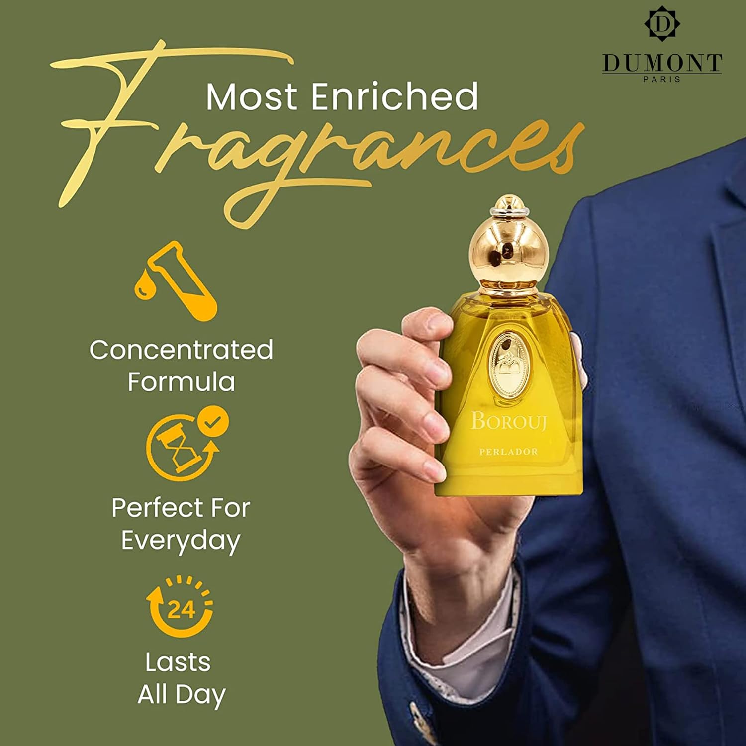 Buy Dumont Cologne for Men and Women, Long Lasting Fragrance, with