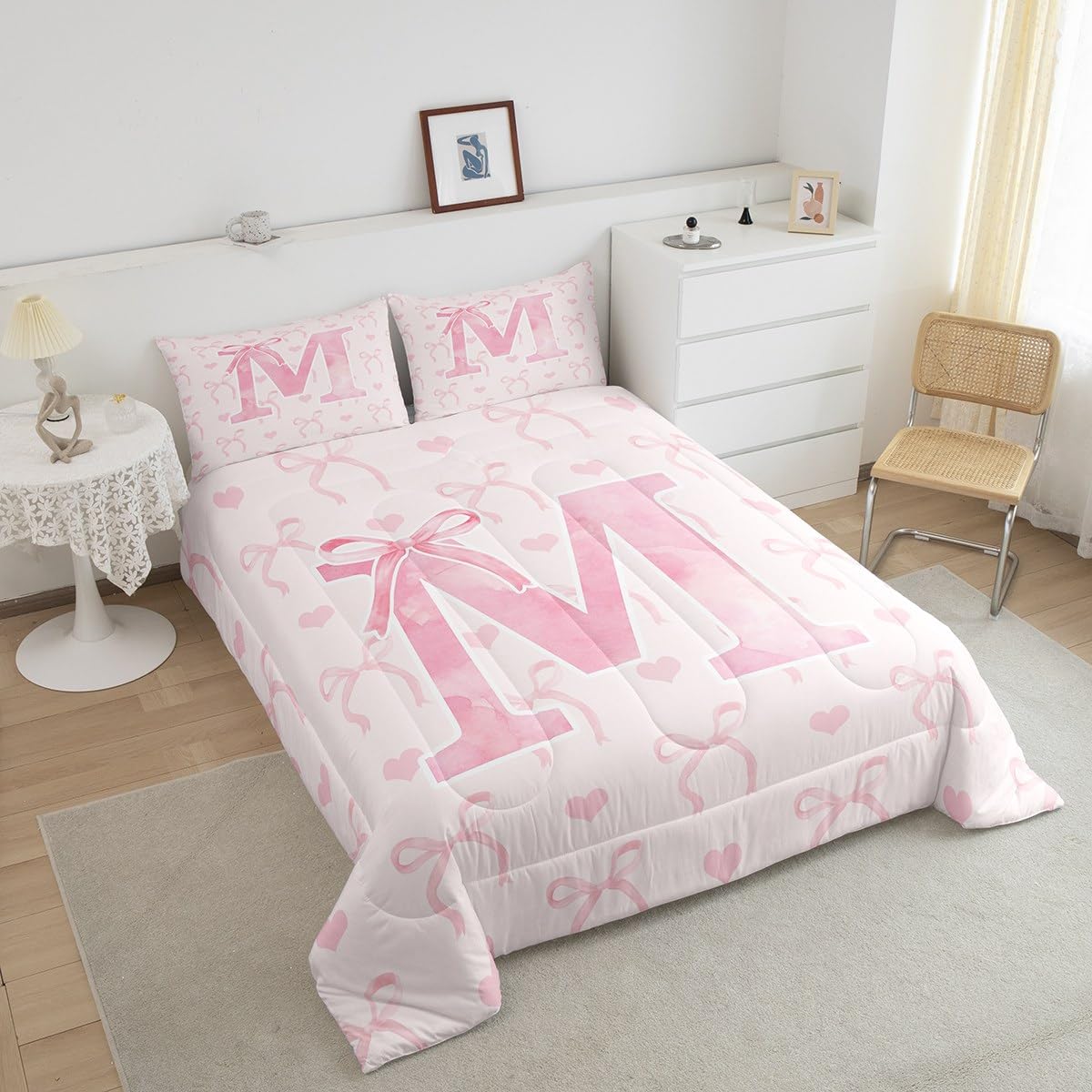 Personalized Initial Comforter Set - Twin Size -3