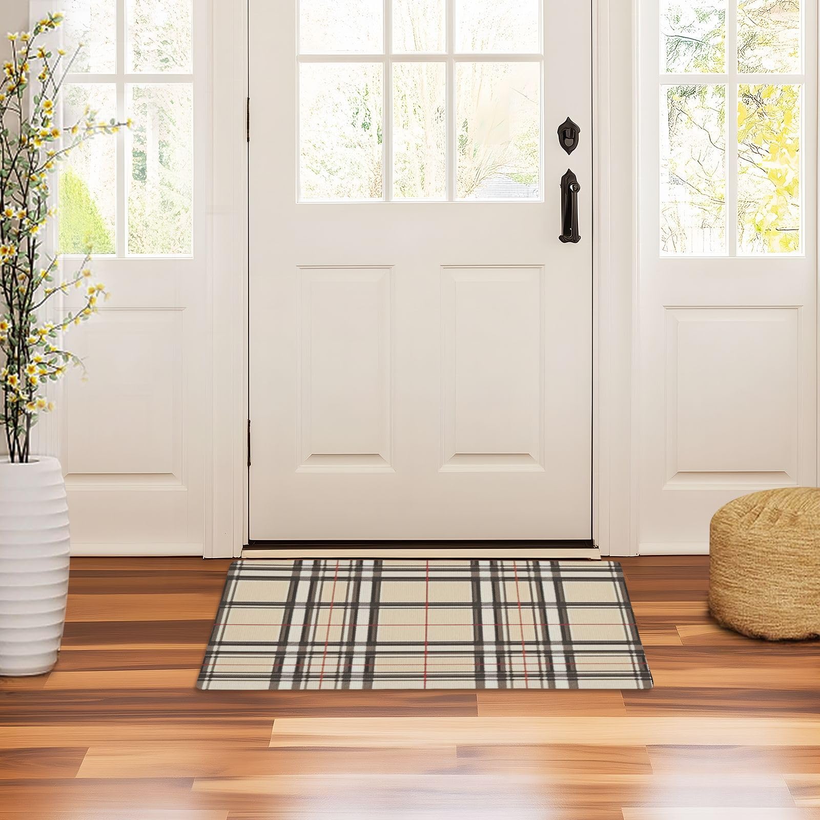 Tapis de sol avec envers en caoutchouc antidérapant pour entrée extérieure GuoChe
