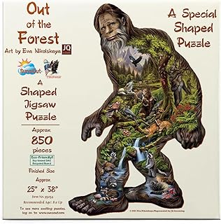 SUNSOUT INC - Out of The Forest - 850 pc Special Shape Jigsaw Puzzle by Artist: Eva Nikolskaya - Finished Size 25