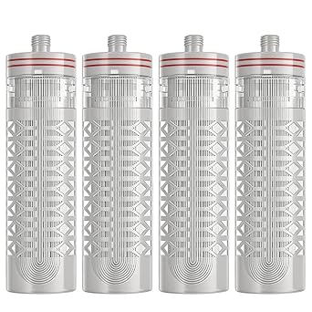 4-Pack 2.8"x10" PVDF Ultrafiltration Hollow Fiber Membrane Filter Socket End, 0.01 Micron,Suitable for Household Water and Commercial Water use