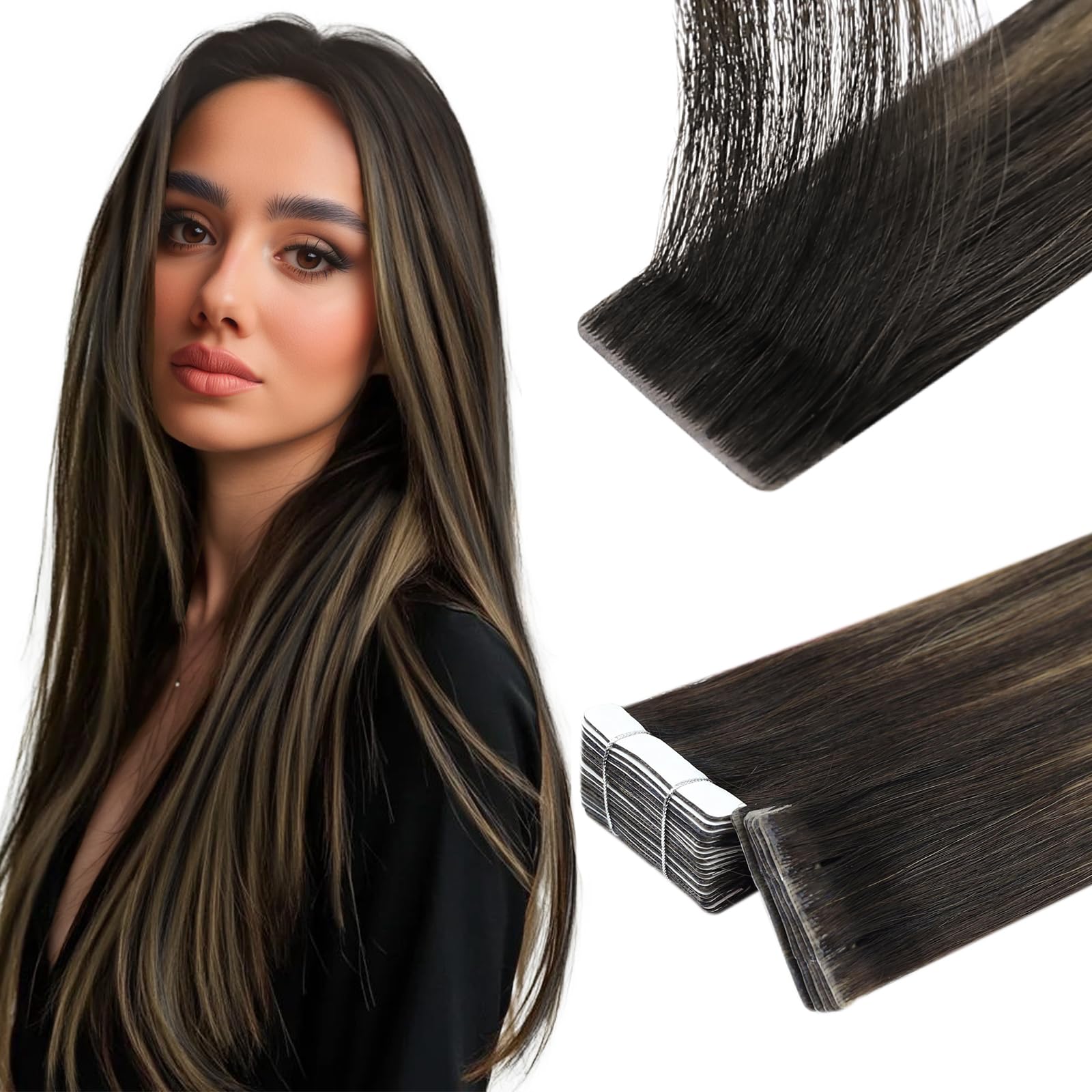 Full Shine Invisible Tape in Hair Extensions
