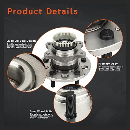 Miniatura 4 de DRIVESTAR 512437 Nuevo buje y cojinete de rueda trasera del lado del conductor o del pasajero para Hyundai Azera 11-17/Sonata 10-14/Tucson 09-15,