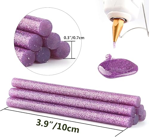 Miniatura 10 de Gartful 120 barras de pegamento caliente doradas, barras de cera de pistola de pegamento caliente de 0.28 x 3.9 pulgadas, mini barras de pegamento