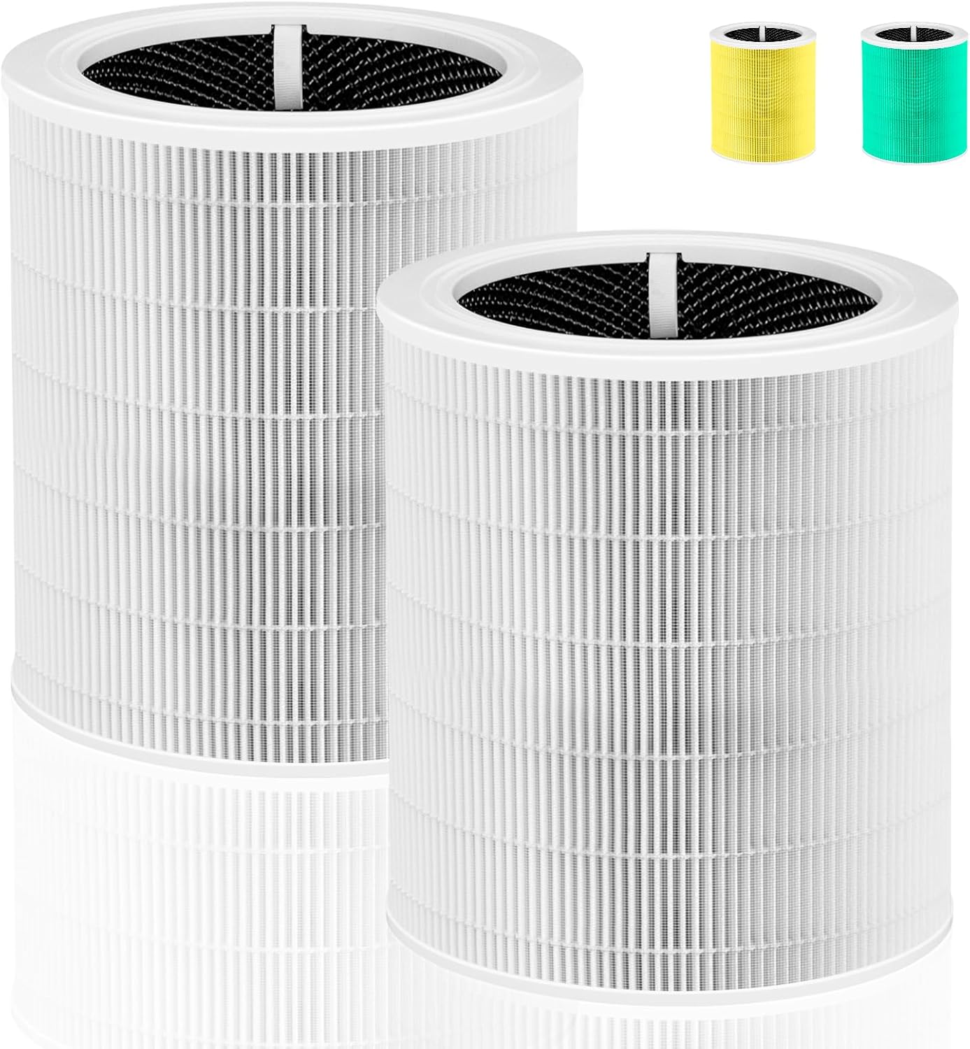 Core 600S Replacement Filter for LEVOIT Core 600S & Core 600S-P Air Purifier, 3-in-1 H13 True HEPA with Activated Carbon Filter for Home Large Room,Core 600S-RF,2 Pack,White White - Original Filter 2